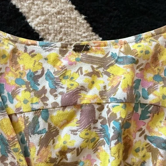 Free People Forget Me Not Floral Print Mini Dress 2 - Picture 4 of 7